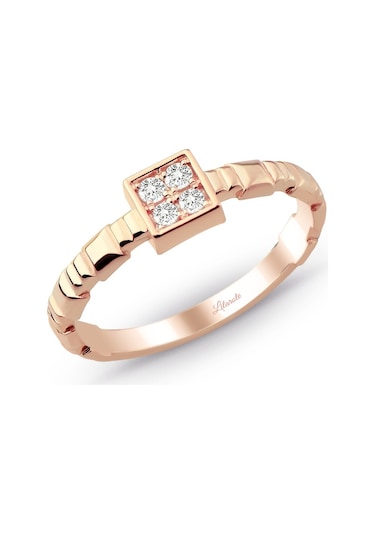 Kare Pırlanta Fantezi Yüzük