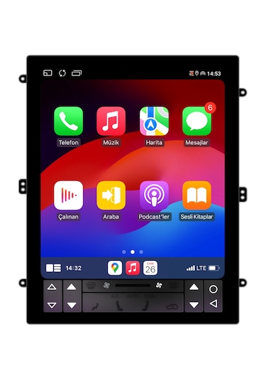 A133 Tesla Ekran Android Multimeyda Teyp Carplayli Fanlı Kamera Hediyeli 4/64gb 9.7''