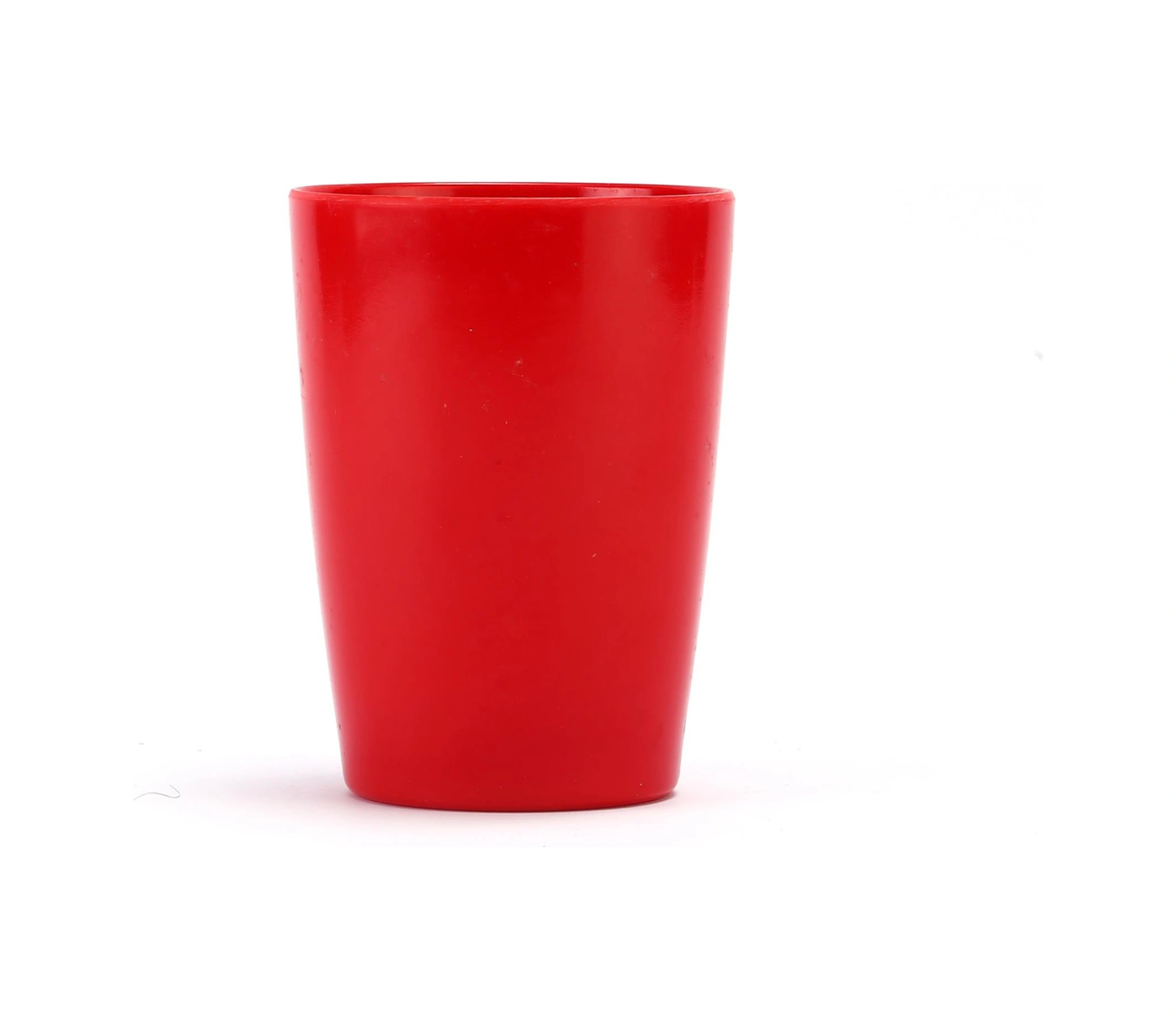 2 Adet Diş Fırçalık Ve Macun Kabi Kırmızı Melamin 8x8x11cm 400ml Banyo Seti Çok Renkli