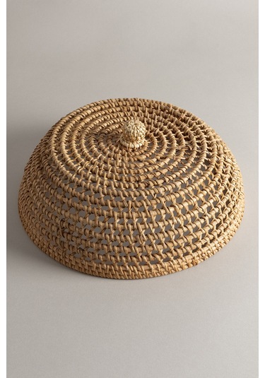 Meander Doğal Rattan El Yapımı Yemek Koruyucu 31x13cm 9071 Natural