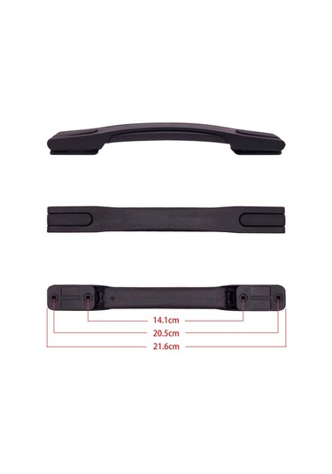 Homyl Bagaj Çantası Sapı Taşıma Seyahat Sandığı Için Tutacak Siyah Çok Renkli