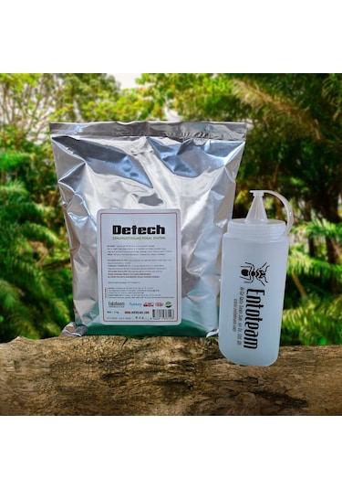 Detech Doğal Diatom Bit ve Parazit Tozu Zehirsiz 1 KG + Püskürtücü