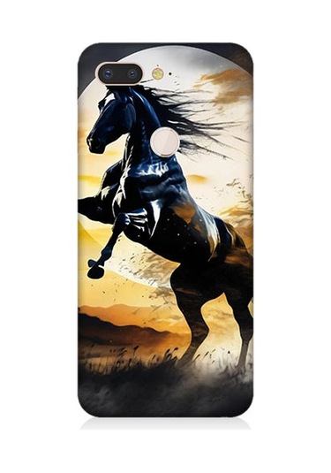 General Mobile Discovery Gm9 Pro Uyumlu Şaha Kalkmış At Desenli Silikon Kılıf