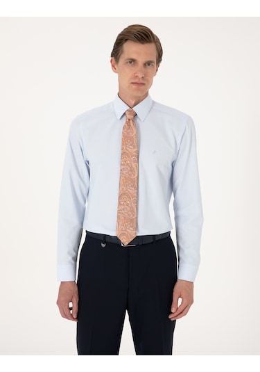 Pierre Cardin Erkek Açık Mavi Gömlek Basic 50316742-vr003 Açik Mavi