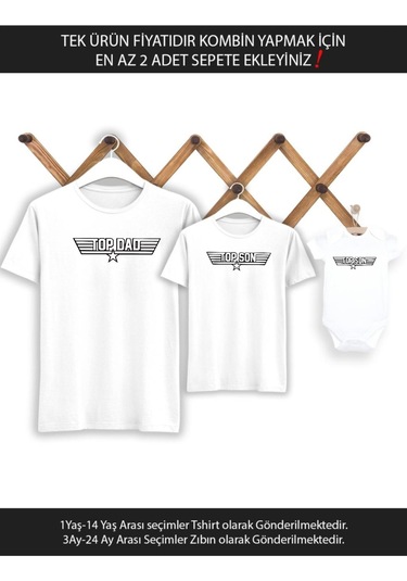 Baba Oğul Top Dad Son Tişört