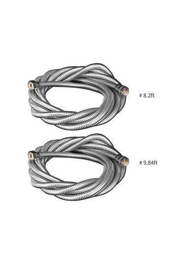 Ulzyvf Paslanmaz Çelik Uzun Duş Hortumu - 360 Döner, Patlamaz, Sızıntı Önleyici G1/2 Bağlantı Diğer