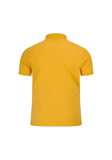 Hatemoğlu Sarı Regular Fit Polo Yaka 100% Pamuk Tişört Sarı - Lacivert - Mavi