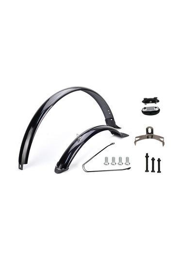 Suntek Bisiklet Ön Arka Çamurluklar 26 Inç Siyah-destek Siyah