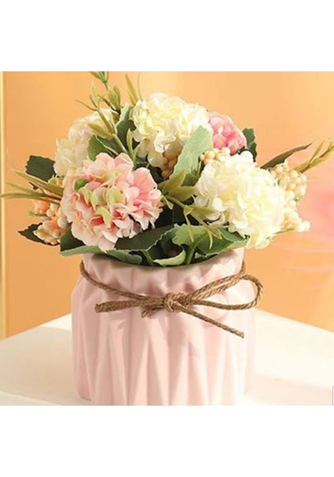 Florada Şeker Renkler Çiçeksiz Dekoratif Sukulent Ve Kaktüs Saksı Seti, Sunumluk 4'lü