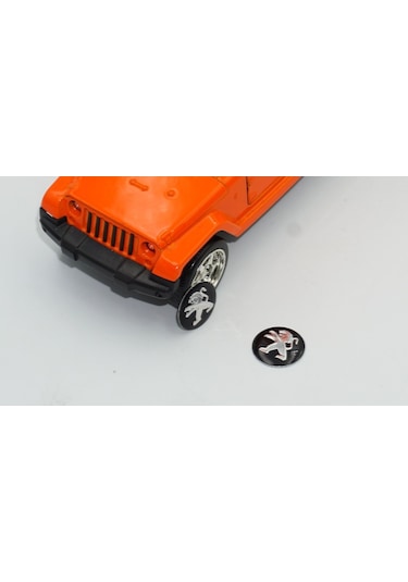 Peugeot Oto Anahtar 3M Metal Alaşım Logo 2Li Set
