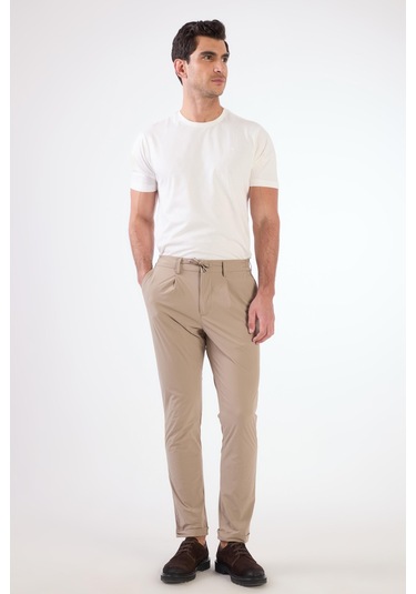 Dufy Pileli Jogger Pantolon Vizon