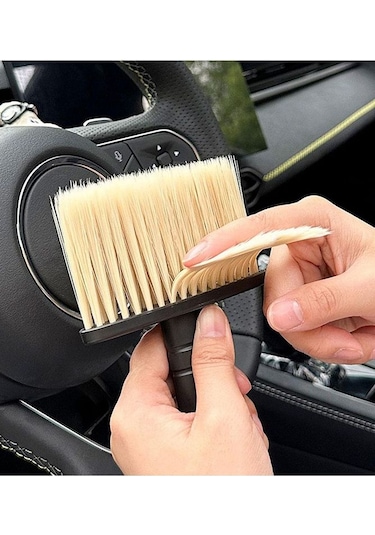 Araç Oto Araba Klima Havalandırma Detaylı Temizlik Fırçası Premium Yumuşak Tüylü Saplı