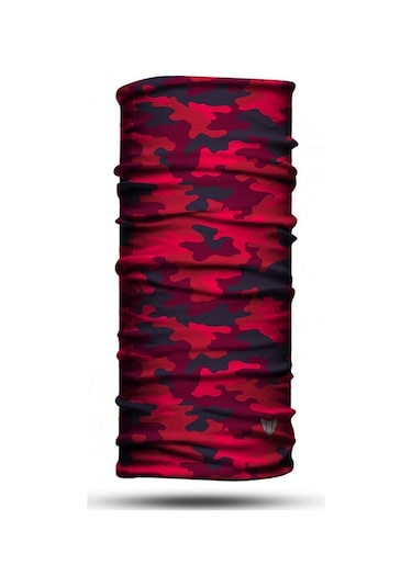 Vexo Camouflae Baf Bandana Kırmızı - Siyah