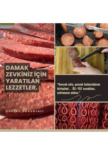 Öztat Yöresel %100 Afyon Kasap Sucuğu 2 KG