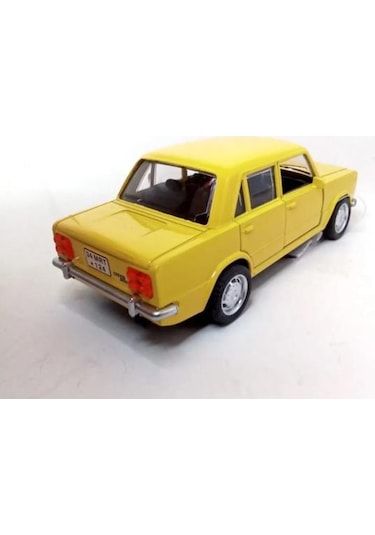 Oyuncak Metal Model Araba 1/36 Çek Bırak Sarı Hacı Murat 124