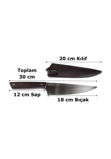 Igrıll Chef Diamond Bıçak Zeytin Ağacı - Desen 1