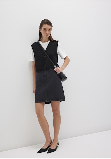 Mavi - Valerie Casual Gri Jean Etek 1319890550 Antrasit