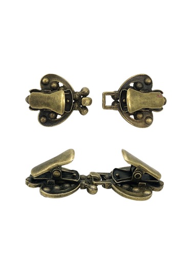 Monyee Metal Klasik Gömlek Kemer Kuşak Sabitleyici, Zirve Desenli Giyim Aksesuarı - Altın Kelepçe İle Altın