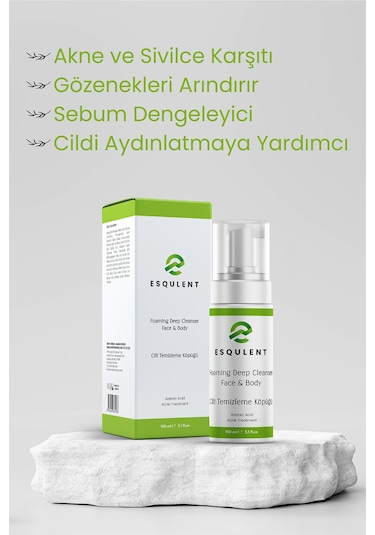 Yüz ve Vücut Temizleme Köpüğü 150 ML - Foaming Deep Cleanser Face