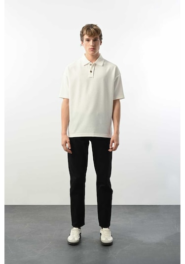 Polo Yaka Ekru Tshirt Ekru