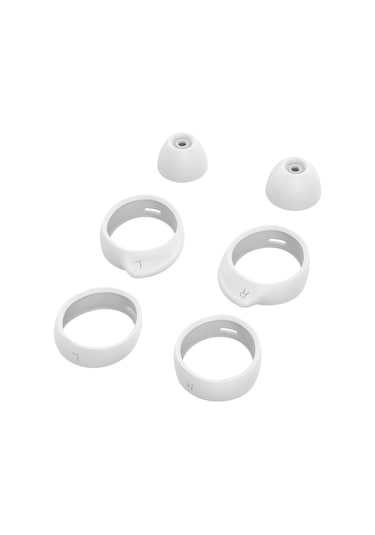 Youmex Galaxy Buds İçin 8'li Silikon Kulaklık Ucu Takımı - Renk Seçenekli, Bluetooth Kulaklık Erişorları Beyaz