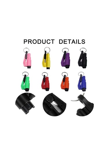 Novahub Araba Kurtarma Kiti: Emniyet Çekiç, Cam Kırıcı, Emniyet Kemer Kesici, Yay Tipi Çekiç, Anahtarlık, Acil Kurtarma