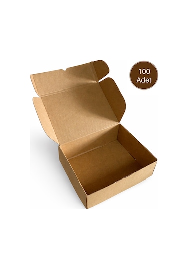 24x18x8 Cm E Dalga E-ticaret Karton Kutu , Kargo Kutusu 100 Adet 100 Adet