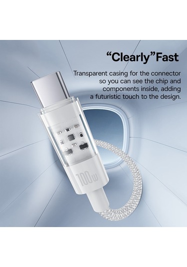 Baseus Cd Serisi Pd100w Usb-c / Type-c - Usb-c / Type-c Hızlı Şarj Veri Kablosu, Uzunluk: 1 M