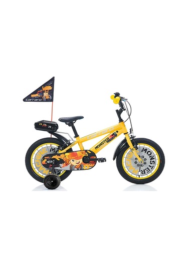 Carraro Monster 16 Jant Hafif Aluminyum Çocuk Bisikleti sarı siya