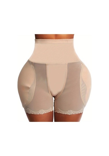 Elmpaly Siyah L Yüksek Bel Şekillendirici Şort Kadın Kalça Destekli İç Çamaşırı Siyah
