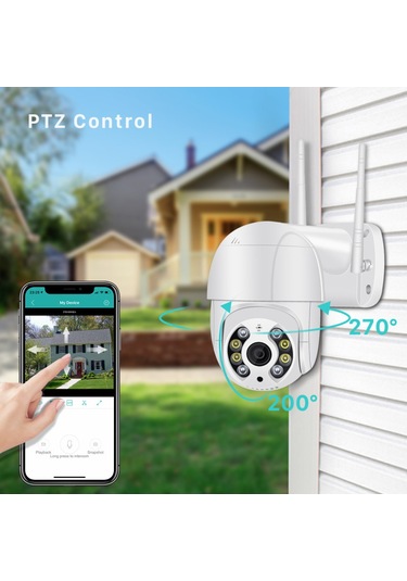 Yeni Sınır Ötesi Kablosuz Wifi Gözetim Kamerası Çift Işık Kaynağı Aı Akıllı Bulut Depolama Gözetim Kubbe Kamera 1080p Abd 2 Milyon 3,6 Mm 60 Metre