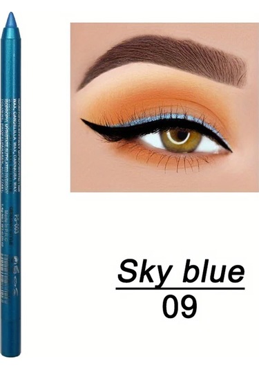 Bulaşmaya Dayanıklı Parlaklık Suya Dayanıklı Eyeliner Kalemi - Uzun Ömürlü, 09 Dark Topaz