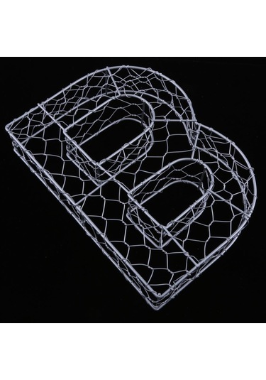 Suntek Magideal Alfabe Demir Tel Çelenk Çerçeve Etli Saksı Metal B