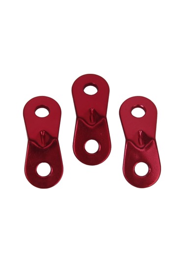 Homyl 10 Adet 5mm Alaşım Kilit Halat Gerdiriciler Kırmızı Kırmızı