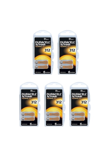 Duracell Activair PR41 312 Numara İşitme Cihazı Pili 6 x 5'li