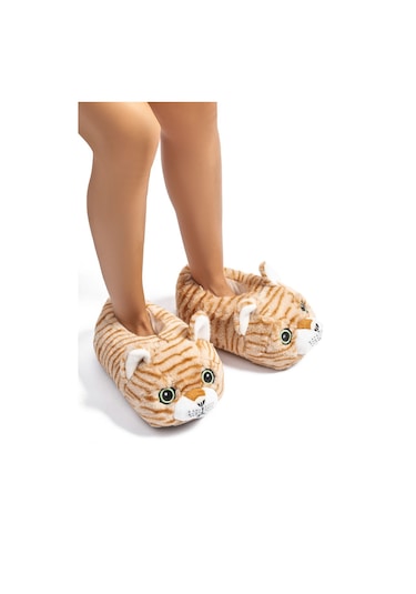 Twigy Pompik Kadın, Garson Boy Hayvanlı Panduf Sarı 36/41 CC0580