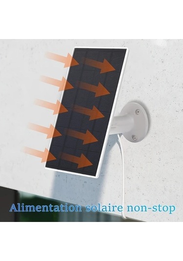 Besthome1 Dream011 Siyah 3w Mini Usb-c Güneş Paneli, 360 Ayarlanabilir Montaj Aleti, Güvenlik Kamerası Ve Kapı Zili Destekli