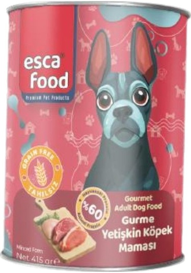 Esca Food Gurme Etli Yetişkin Köpek Konserve Maması 415gr