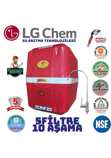 Lg Chem Cool Krzbyz 8lt 5fl Montaj Dahil 10aşama Su Arıtma Cihazı