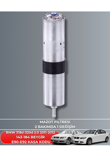 Bmw 318d 2.0 - 320d 2.0 2011-2012 143-184 Beygir Mazot Yakıt Filtresi