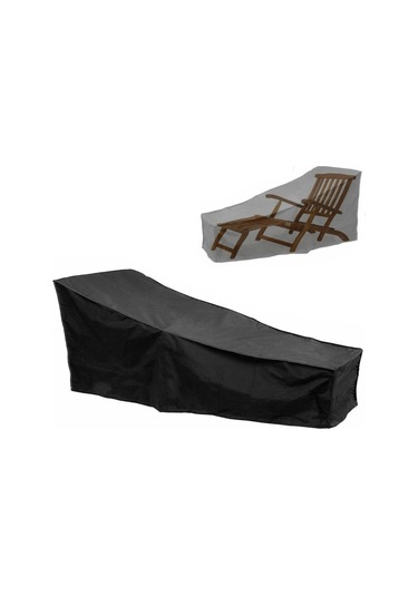 Açık Plaj Sandalyesi Toz Geçirmez Ve Su Geçirmez Kapak Sallanan Sandalye Mobilya Koruyucu Kapak, 200x40x85cm Siyah Gümüş Siyah - Gümüş