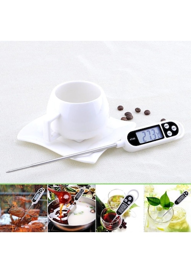 Sıvı. Gıda. Et. Su. Yiyecek Mutfak Termometresi - Sıcaklık Ölçer