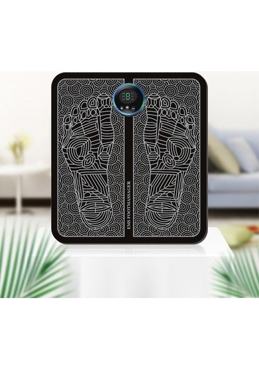 Didadodo Darbeli Ayak Masaj Yastığı Ems Masaj Pedikür Makinesi Usb Şarj Pedikür Seti - Siyah Şarj Siyah