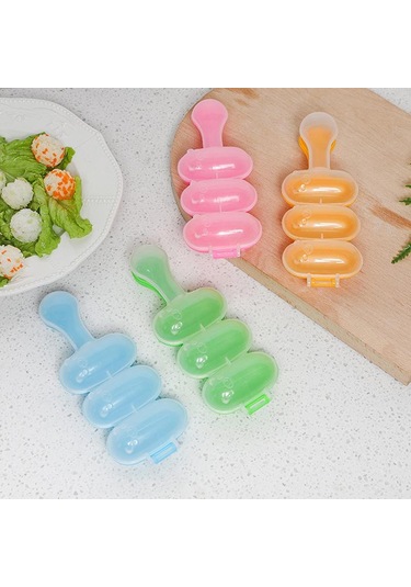 Pirinç Topu Çalkalayıcı Kendin Yap Pirinç Topu Yapıcı Çalkalayıcılar Öğle Yemeği Yapıcı Kalıp Onigiri Kalıbı Suşi Köfte 3 Eşit Top Şeklinde Mutfak Aletleri Pirinç Yeşil