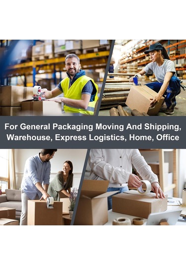 12 Rulo Net Ambalaj Bandı, 2.7mil Kalınlığında Nakliye Ve Ambalaj Bant Doldurma 12