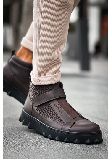 Ch103 Cst Pyramid Long Erkek Bot Kahve Kahverengi