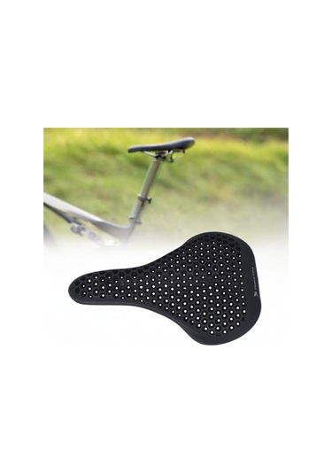 Suntek Erkekler Kadınlar Için Tam Silikon Bisiklet Koltuk Siyah