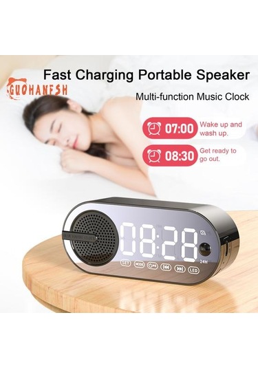 Jms Ayna Saatli Stereo Taşınabilir Kablosuz Bluetooth 5.0 Hoparlör