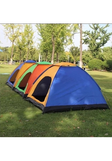 Realindirim Kamp Çadırı Kolay Kurulum 6 Kişilik 220x250x150 Sarı