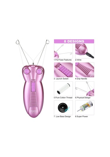 1 Parçalı Kadın Yüz Kılı Temizleme Aleti Seti, Pembe